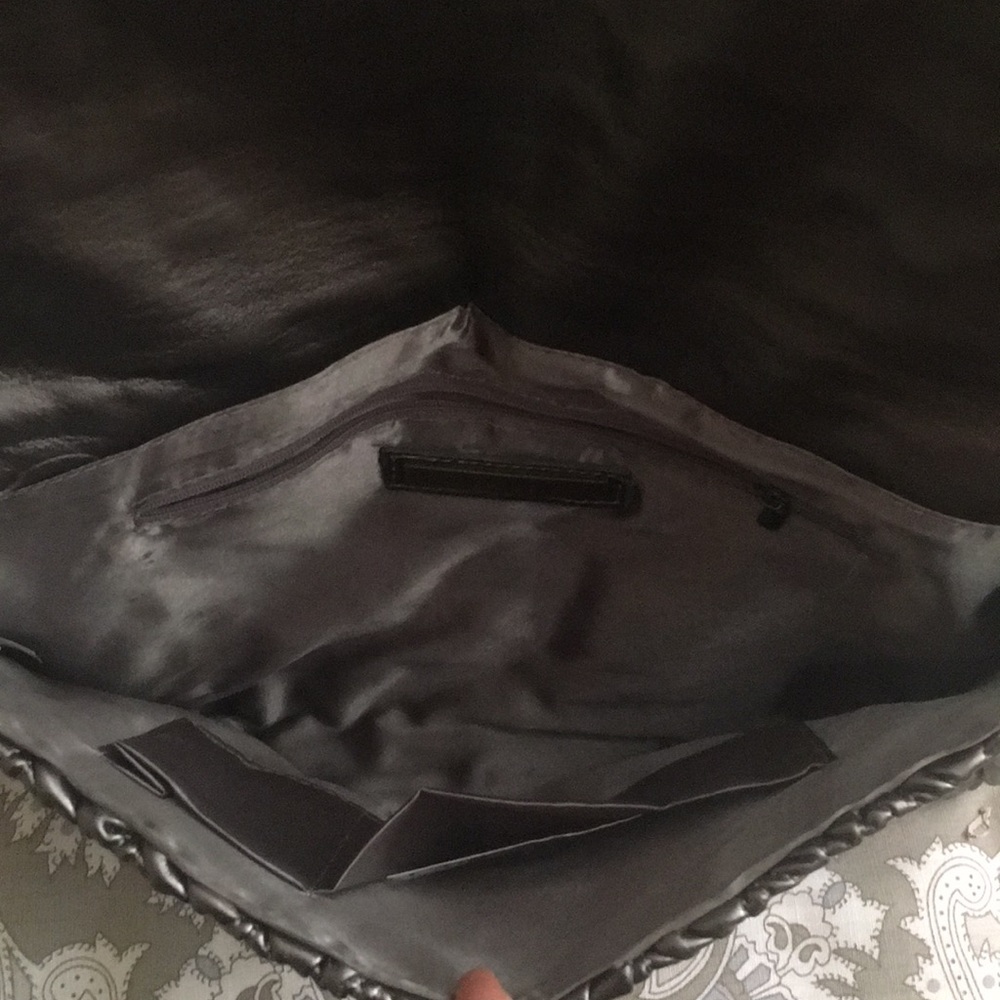 Lovely Charcoal Clutch/Shoulder Bag - Picture 3 of 5